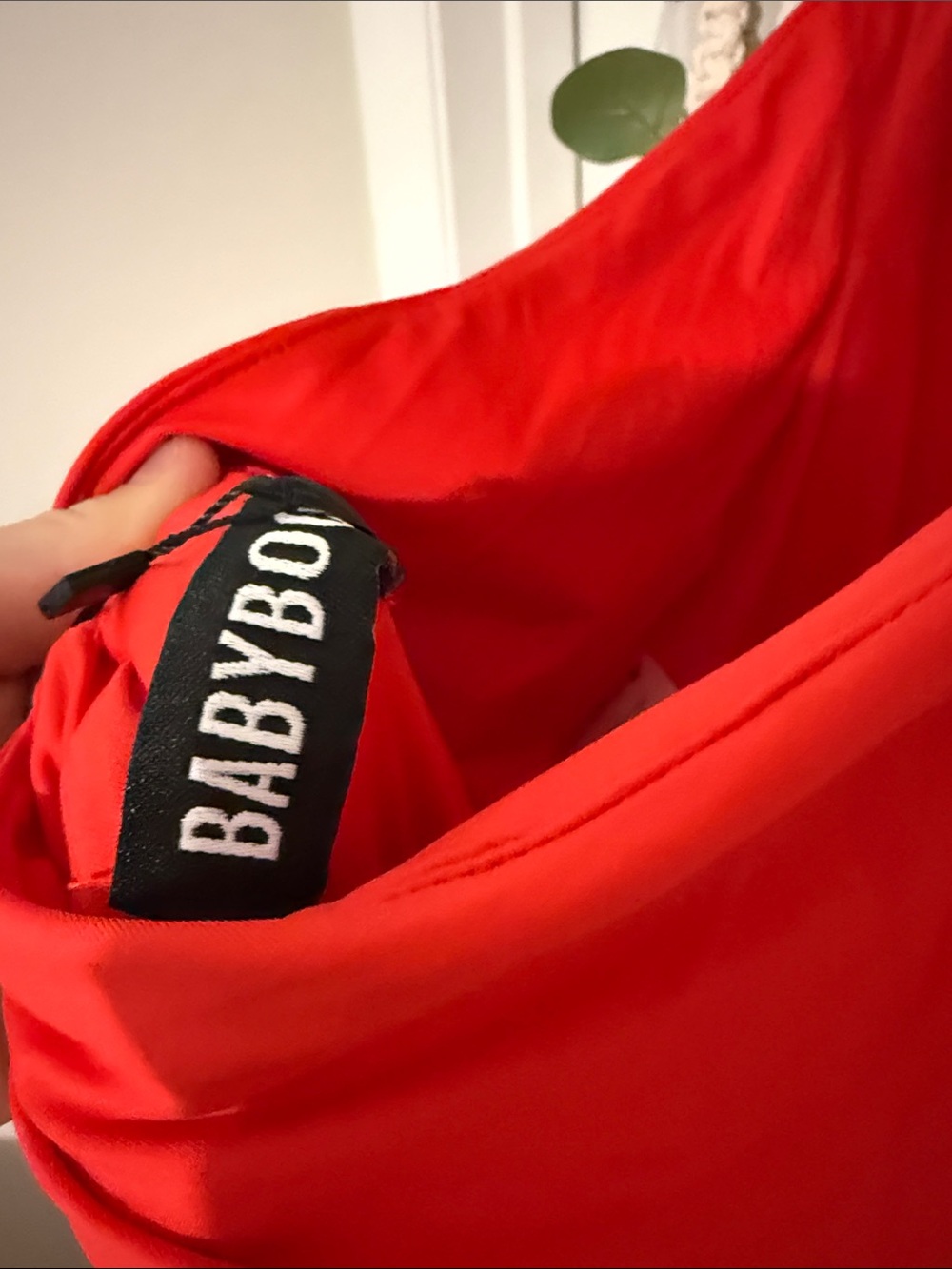 Baby boo Red Prom Maxi Dress - Elegant V-Neck Women's Dress - Picture 6 of 6